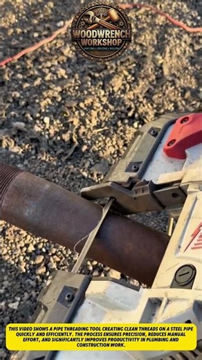 Amazing Pipe Threading Tool in Action | Fast & Precise Pipe Threading