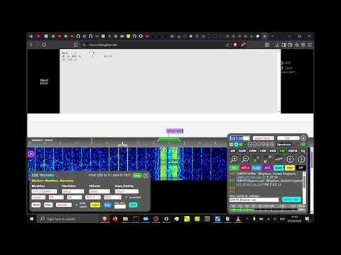 Receiving RTTY Weather Station Teleprinter Signals using KiwiSDR
