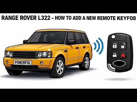 How to re-sync / program a new key on Range Rover L322 remote keyfob coding - No Tools Needed !