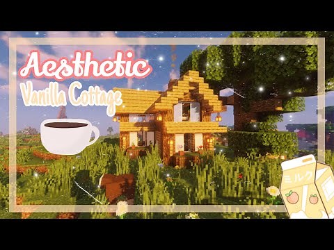 𝘼𝙚𝙨𝙩𝙝𝙚𝙩𝙞𝙘 Minecraft Vanilla Cottage | Minecraft House 'Tutorial'