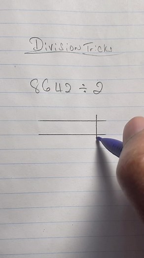 Here is a fun and interesting way to divide your numbers using lines #math #mathematics 😏