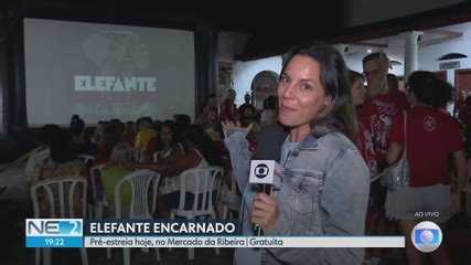 Mercado da Ribeira, em Olinda, recebe a pré-estreia do filme “Elefante Encarnado