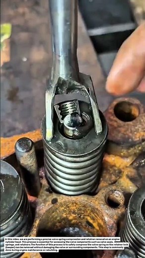 Precision Valve Spring Compression & Retainer Removal Process.