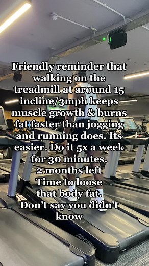 Best way to loose body fat will be to do walks on the treadmill at around 15 incline at 3mph. That will also help with muscle retention. Jogging and running will do same but take a longer period to achieve the same results. Try to walk 5 x a week for 30mins. #gymtipsforwomen #toneupyourbody #toningtips #fatlosstips #weightlosstipsforwomen #loicrostand #weightlosstipsforall #fatlosscoach #weightlosshacksforwomen #fatlosshack #fatlossjourneyadvice #fatlossjourneytips