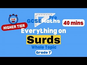 EVERYTHING SURDS in 40 minutes | GCSE Maths Pro
