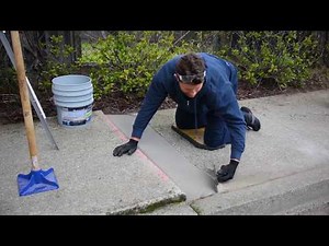 TrowelPave Concrete Virtual Demo | City Sidewalk Trip Hazard Repair