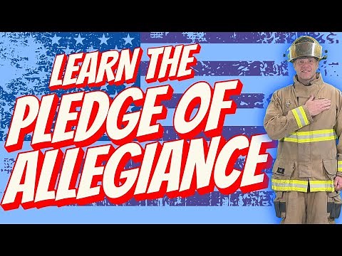 Learn The Pledge of Allegiance with Tommy Flames | Firefighter Teaches Kids: Pledge of Allegiance