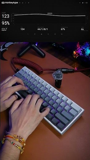 Fully Modded Redragon K617 Fizz - Graywood V3 Switches + PBT Keycaps ASMR!