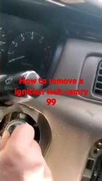 how to remove ignition lock 99 camry .check full video at my chanel #camry #corollary