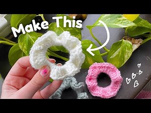 ✨How to Crochet a Tiny Scrunchie for Beginners | Quick Project