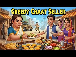 Greedy Chaat Seller | Learn English | English Stories | English Animated Stories | Moral Stories