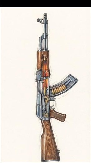 🔥 How the AK-47 Reloads Itself Safely 🤯 ⭐ #informative #100k👀 #Zanimation # #combat #weaponsystems