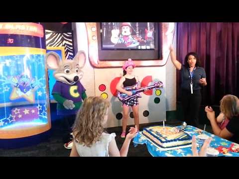 Rainn's Chuck E Cheese birthday rock out