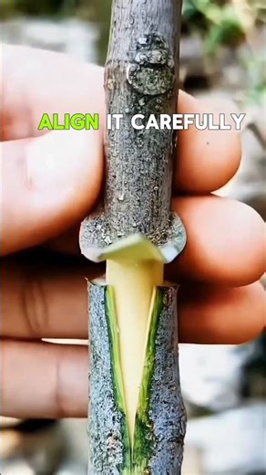 Bark Grafting 🌱 A Simple Method #Shorts #gardening #humor #jokes