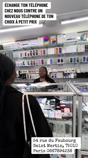 54 rue du Faubourg Saint Martin, 75010 Paris 0667894238 #france🇫🇷 #paris #iledefrance #cotedivoire🇨🇮225 #mondeentier🌍 #viralvideos #viralvideo #phone #iphone #apple #echange