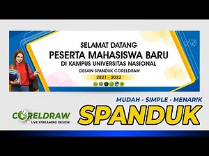 Desain Spanduk - Belajar CorelDraw Pemula | Live