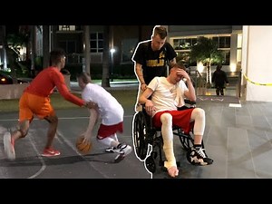 The Professor Suffers Career Ending Injury... 2v2 vs Athletic Hoopers Miami Hood