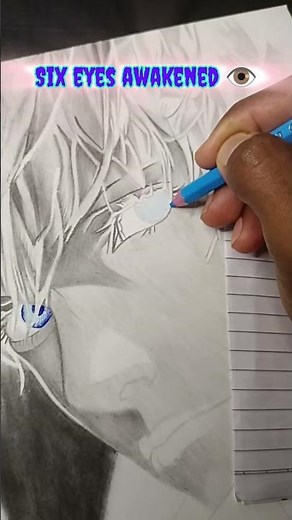 How to draw Gojo Satoru Domain Expansion👁️😈 #shorts #viral #art #anime #gojo