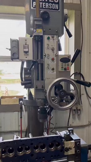 Y’all happy I didn’t use a helicoil lol (threads were too far gone) #fyp #trend #viral #fblifestyle #engine #machining #machineshop #enginemachineshop #rebuild #business #SmallBusiness | Murph