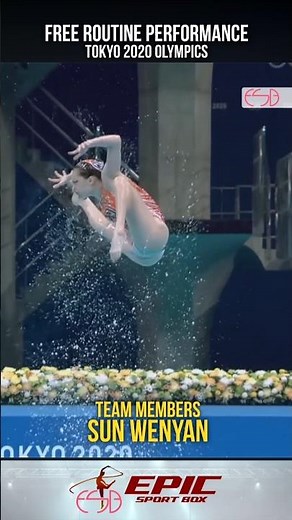 China’s Artistic Swimming | Tokyo 2020 Olympics #swimming #sports #shorts #foryou