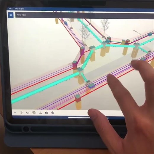 Test tính năng model viewer từ ứng dụng Trimble Connect trên Ipad