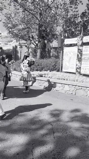 I Found Minnie Mouse Free-styling near Main Street. #disney #shorts #viral