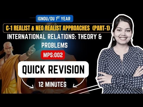 UNIT-1 REALIST & NEO REALIST APPROACHES (PART-1) MA POL.SCIENCE IGNOU MPS2 | STUDYSHIP WITH KRATI 2