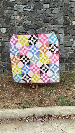 Erin Grogan of Love Sew Modern on Instagram: "The Meadow Garden quilt pattern is here! I’m celebrating the release by marking all PDF patterns 20% off until November 26th! No coupon code required. We are kicking our holiday sewing off on the right foot this year. I’ve made the small throw in @alexiamarcelleabegg ‘s Oh Lucky Lucky and the large throw in @iamrashidacolemanhale ‘s upcoming Persimmon collection. You can never go wrong with @rubystarsociety fabric. #meadowgardenquilt #lovesewmodernpa