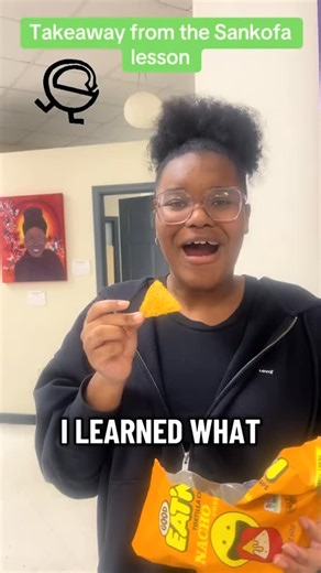 Takeaways from the Sankofa lesson. Nadia learned more about the meaning of Sankofa and why it’s important to the Disspora. #sankofa #culture #roots | Robinette D Cross