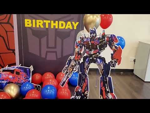 Transformer Birthday Party - Transformers theme birthday decoration