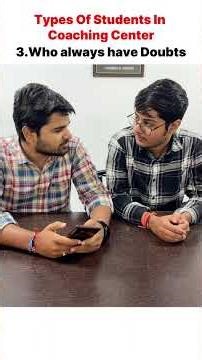Types of Students in a Coaching Center | Funny & Relatable Skit
