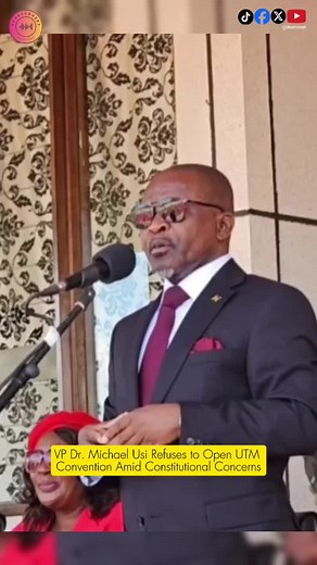 VP Dr. Michael Usi Refuses to Open UTM Convention Amid Constitutional Concerns