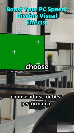 Boost Your PC Speed: Disable Visual Effects! #PCSpeed #VisualEffects