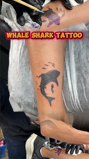 Whale Shark Tattoo #bambootattoo #tattoos #traditional #thaitattoo #tattoophuket #tattoopatong