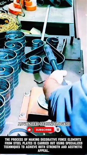 Creating Ornamental Fence Designs from Steel Plates !! #shorts #innovation #tools