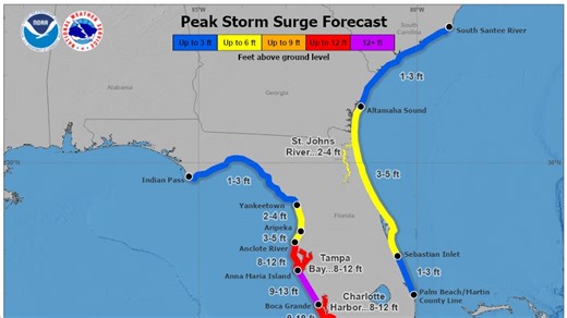 Tornado moves through Wellington hours before hurricane Milton's landfall