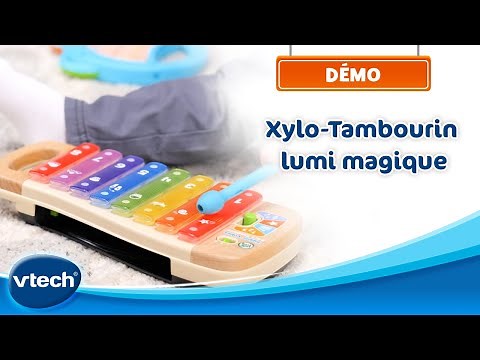 Xylo-Tambourin lumi magique - Jouet instrument interactif en bois, dès 18 mois | VTech