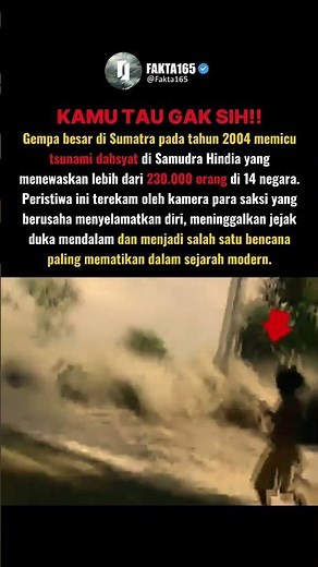 Detik-Detik Tsunami 2004! Rekaman Nyata Bencana Paling Mematikan di Dunia