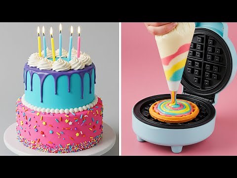 How To Make Cake Decorating Idea | Satisfying Rainbow Cake Compilation | DIY Birthday Cake Hacks
