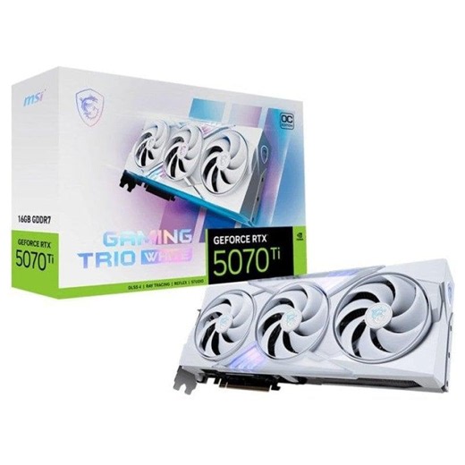 Carte graphique MSI GeForce RTX 5070 Ti GAMING TRIO OC 16 Go GDDR7 Refroidissement TRI FROZR 4 Reflex 2 RTX IA DLSS 4 | PcComponentes.fr