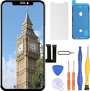 LL TRADER Screen Replacement for iPhone 11 LCD Retina 6.1'' FHD Display COF Touch Screen Digitizer with Repair Tool Kits, Waterproof Tape, Screen Protector(for Model A2111, A2223, A2221)