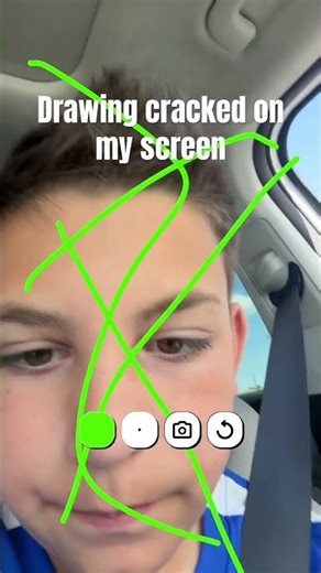 Drawing cracked on my screen