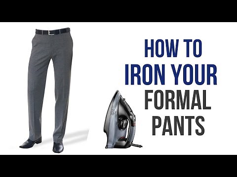 HOW TO IRON TROUSERS