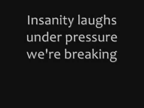 Queen & David Bowie, Under pressure - Lyrics