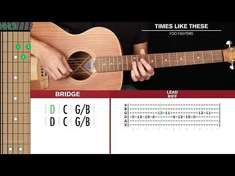 Times Like These Guitar Cover Foo Fighters 🎸|Tabs + Chords|