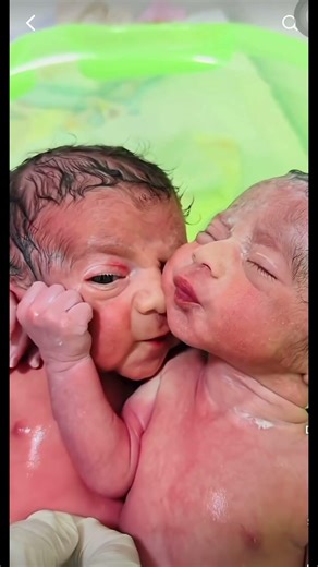 Newborn twins bath time #newbornbaby #newborn #twins #cutebaby #babylove