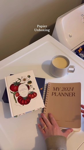 I am a total paper person, so this package got me super excited & came just in time for some beginning-of-the-year planning/scheduling. If you’re in need of any office supplies, check out @Papier, they have it all! #newyear #2024 #planner #organization #papier #paperproducts #planner #momsoftiktok #motherhood #2024goals #momlife #journaling