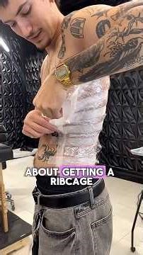 Rib cage tattoo by • @donebyself #tattoo #tattooartist #tattoos #inkedup