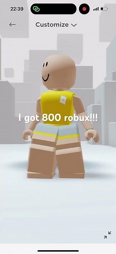 I got 800 robux!!!!!🤑