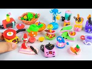 🌈 How To Make Rainbow Color Primitive Kitchen with Polymer Clay (Amazing Technique)🌈Creative Clay #4